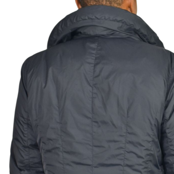 ADD Puffer Jacket Funnel Neck Black Goose Down Short Padded Puffy Winter Coat 8 - Picture 5 of 16